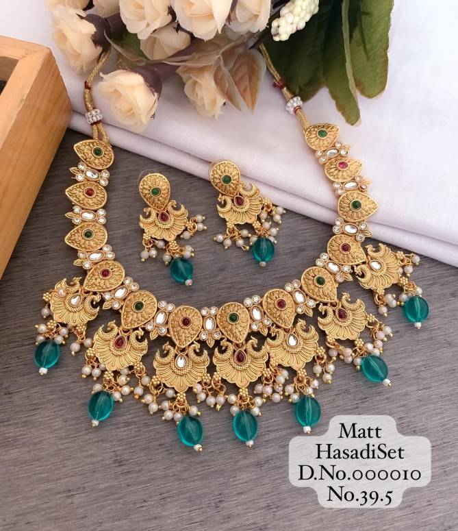 Accessories Micro Gold Hasadi Necklace With Earring Set 3
